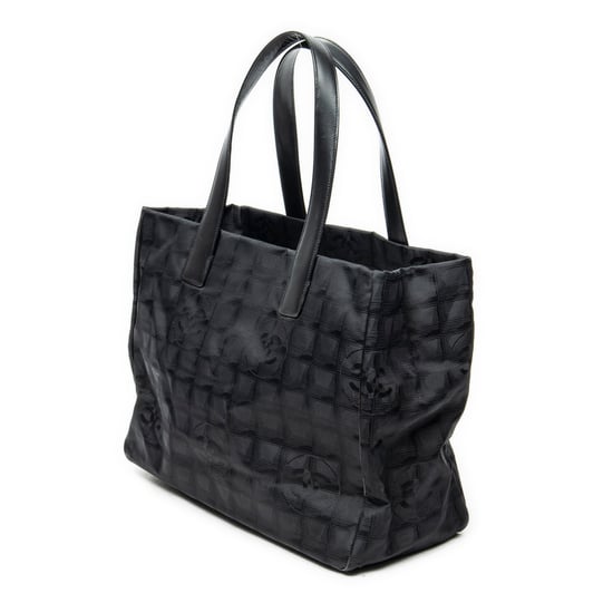 Chanel New Travel Line Medium Shopping Tote en negro Lienzo - Image 2