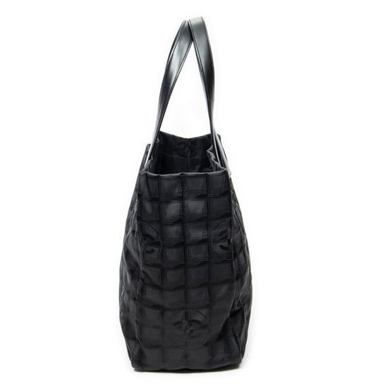 Chanel New Travel Line Medium Shopping Tote en negro Lienzo - Image 4