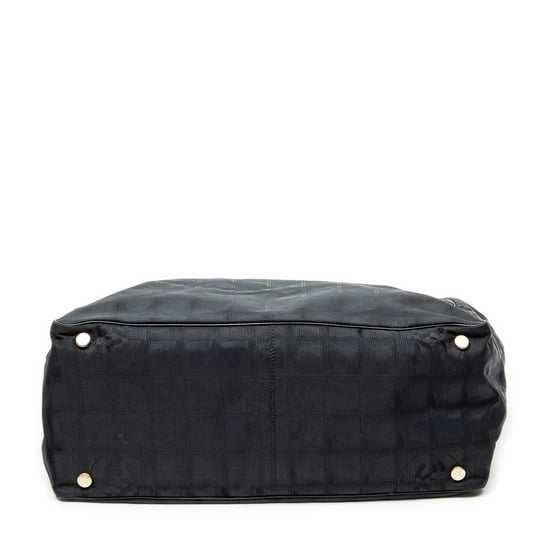 Chanel New Travel Line Medium Shopping Tote en negro Lienzo - Image 6