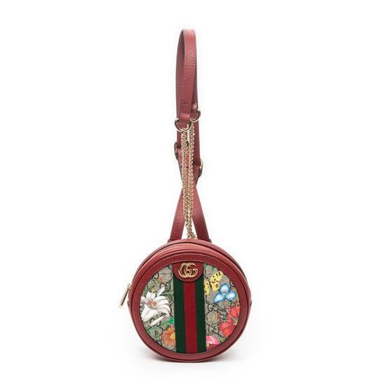 Gucci Ophidia Round Mini Backpack en rojo Lienzo recubierto - Image 1