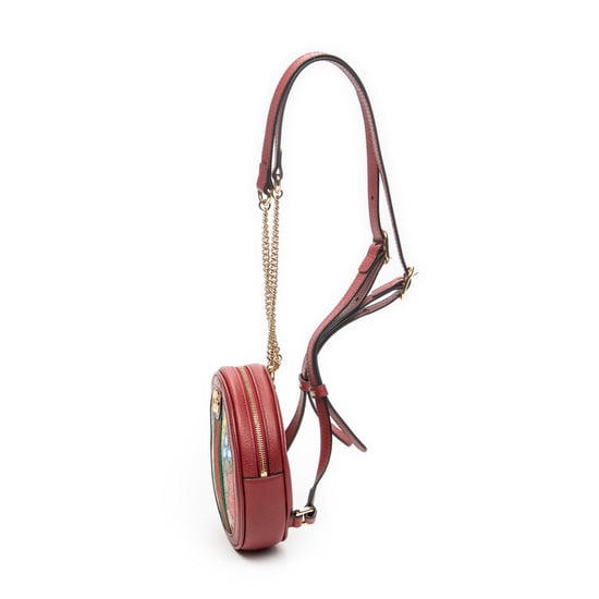Gucci Ophidia Round Mini Backpack en rojo Lienzo recubierto - Image 3