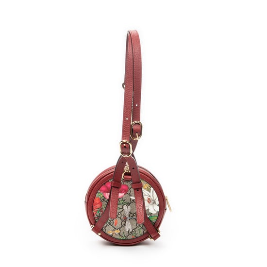 Gucci Ophidia Round Mini Backpack en rojo Lienzo recubierto - Image 5