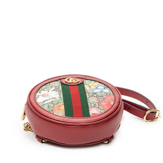Gucci Ophidia Round Mini Backpack en rojo Lienzo recubierto - Image 6