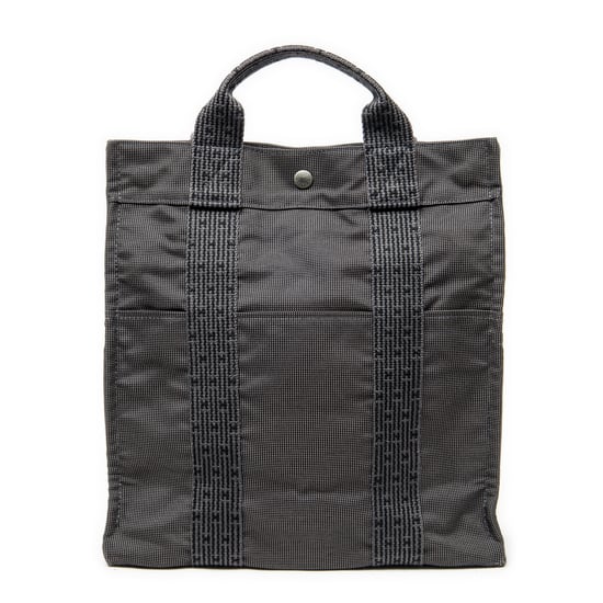 Hermès Herline Sac A Dos MM en gris Lienzo - Image 1