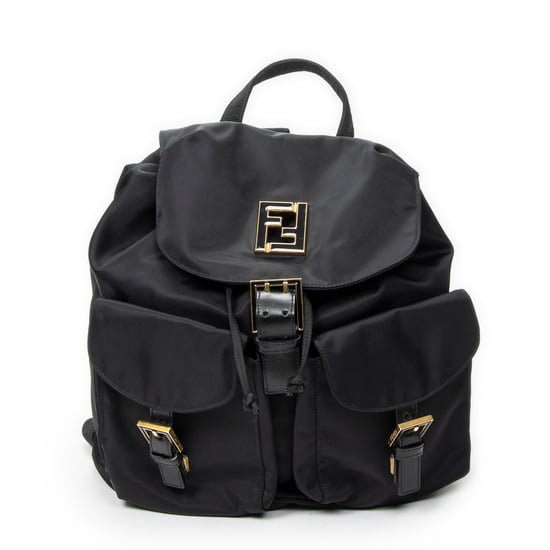 Fendi FF Logo Backpack en negro Lienzo - Image 1