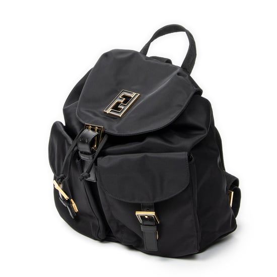 Fendi FF Logo Backpack en negro Lienzo - Image 2