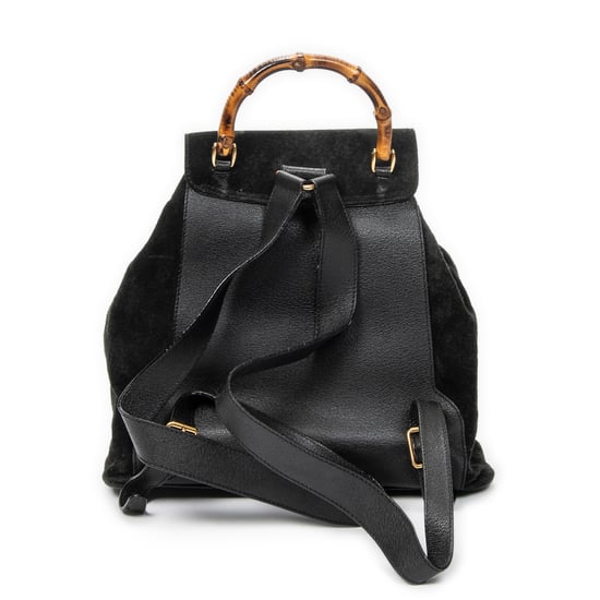 Gucci Large Bamboo Backpack  en  negro Cuero de ternero - Image 5