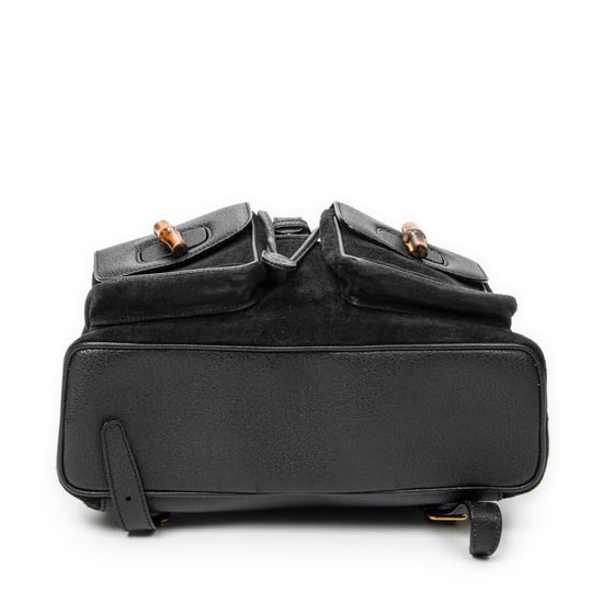 Gucci Large Bamboo Backpack  en  negro Cuero de ternero - Image 6