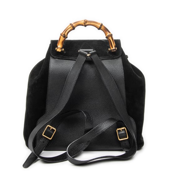 Gucci Large Bamboo Backpack en negro Cuero de ternero - Image 5