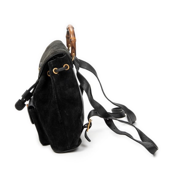Gucci Mini Bamboo Backpack  en  negro Cuero de ternero - Image 3