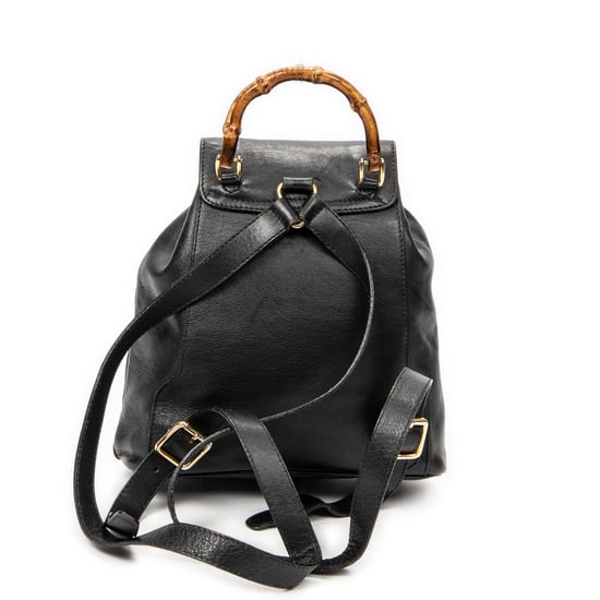 Gucci Mini Bamboo Backpack en negro Cuero de ternero - Image 5