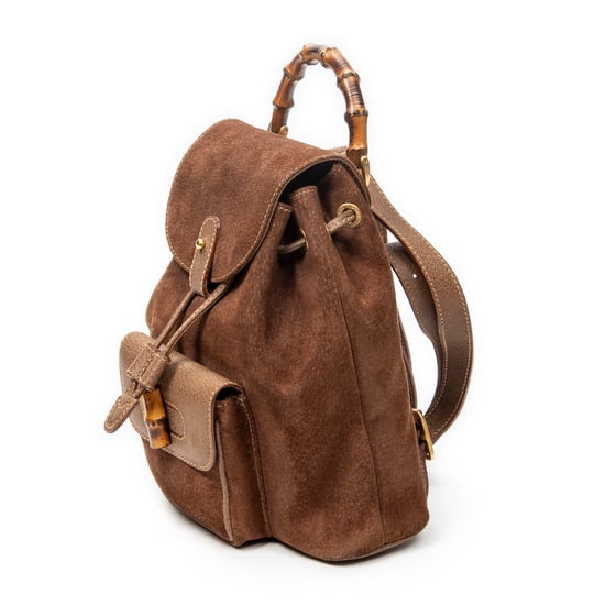Gucci Mini Bamboo Backpack  en  marrón Cuero de ternero - Image 2