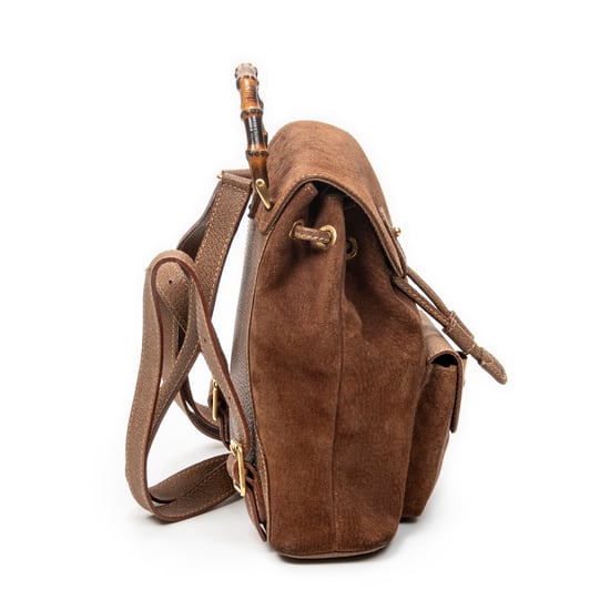 Gucci Mini Bamboo Backpack  en  marrón Cuero de ternero - Image 4