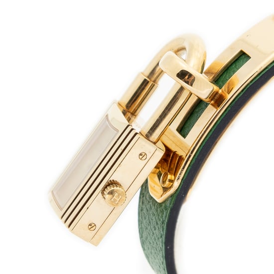 Hermès Kelly Watch en verde Cuero de ternero - Image 3