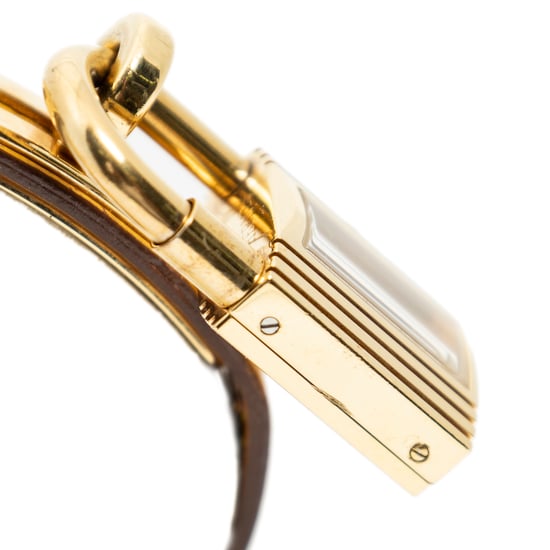 Hermès Kelly Watch en amarillo Cuero de ternero - Image 4
