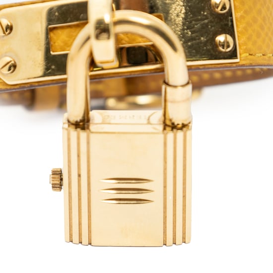 Hermès Kelly Watch en amarillo Cuero de ternero - Image 5