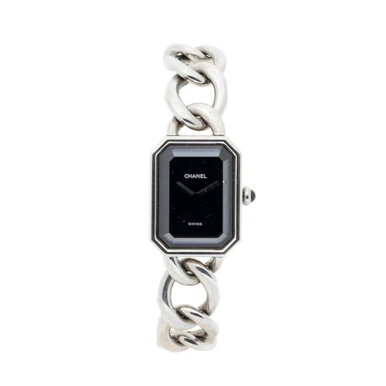 Chanel Première Gourmette Chain Watch L en negro Acero inoxidable sin níquel - Image 1