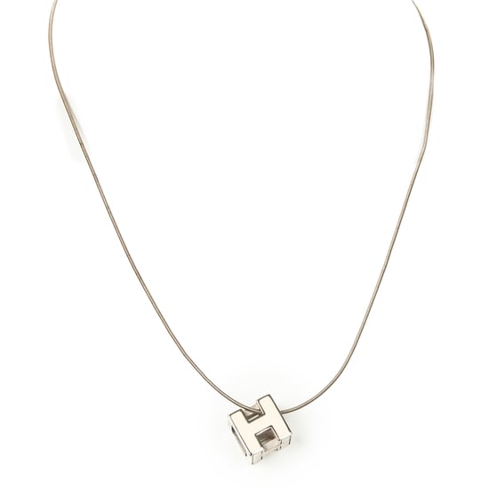 Hermès H Cube Pendant Necklace en marfil Acero inoxidable sin níquel - Image 1