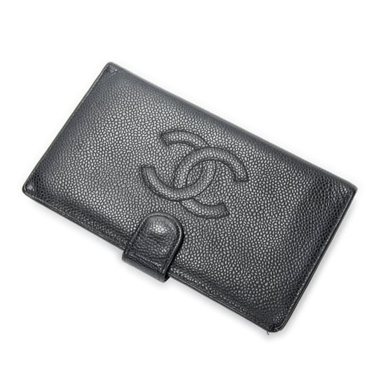 Chanel Timeless French Purse Wallet en negro Cuero de ternero - Image 1
