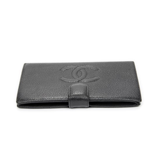 Chanel Timeless French Purse Wallet en negro Cuero de ternero - Image 3