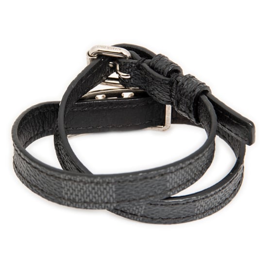 Louis Vuitton Sign It Double Wrap Bracelet en negro Lienzo recubierto - Image 2