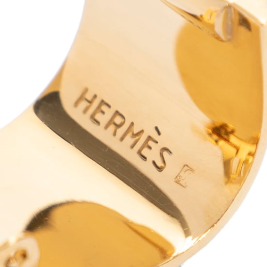 Hermès Enamel Clip On Earrings en Marina Acero inoxidable sin níquel - Image 3