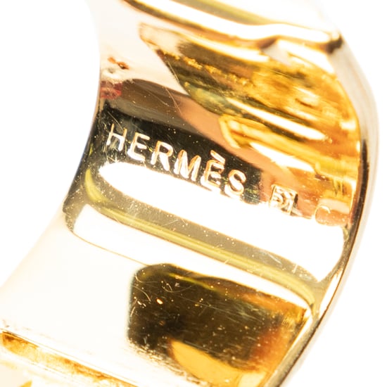 Hermès Enamel Clip On Earrings en amarillo Acero inoxidable sin níquel - Image 3
