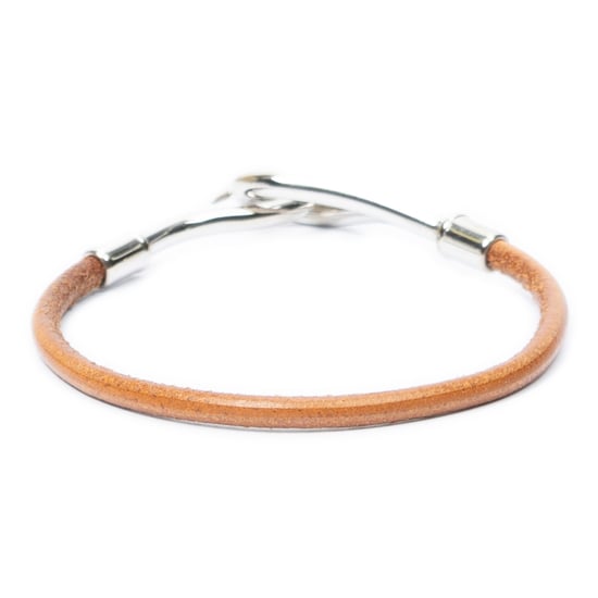 Hermès Jumbo Hook Bracelet en marrón Cuero de ternera - Image 2