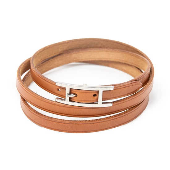 Hermès Behapi Triple Tour Bracelet en marrón Cuero de ternero - Image 1