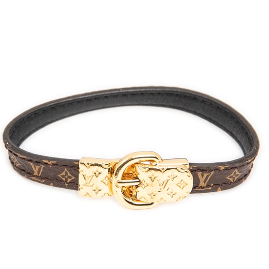 Louis Vuitton Fasten Your LV Bracelet 19 en marrón Lienzo recubierto - Image 1