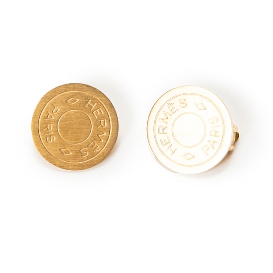 Hermès Clou de Selle Clip On Earrings en oro Acero inoxidable sin níquel - Image 1