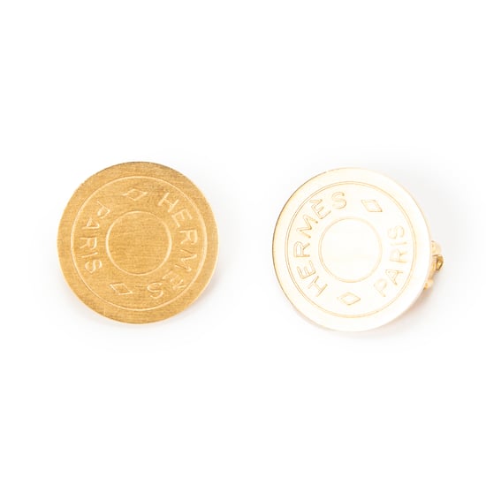 Hermès Clou de Selle Clip On Earrings en oro Acero inoxidable sin níquel - Image 2