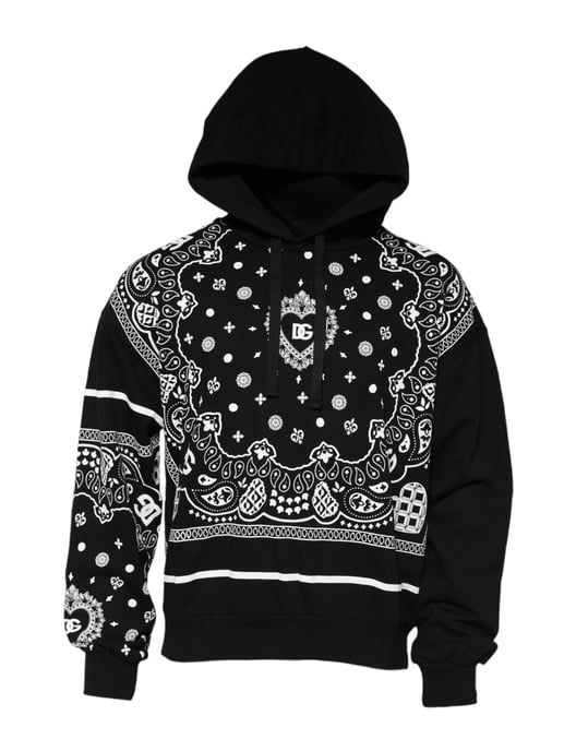 Sudadera con capucha para hombre Dolce & Gabbana negra con bandana - Image 2