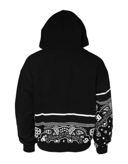 Sudadera con capucha para hombre Dolce & Gabbana negra con bandana - Image 3