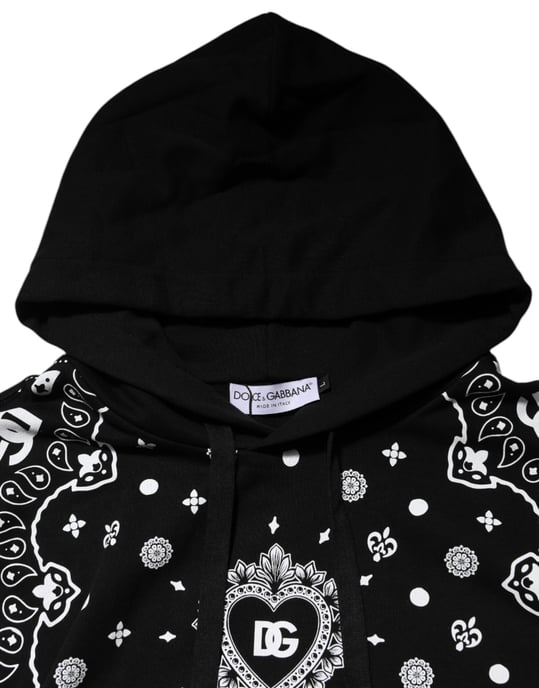 Sudadera con capucha para hombre Dolce & Gabbana negra con bandana - Image 4