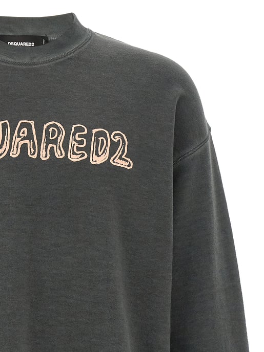Sudadera Gris Carbón Con El Logotipo Best Fade De Dsquared2 - Image 3