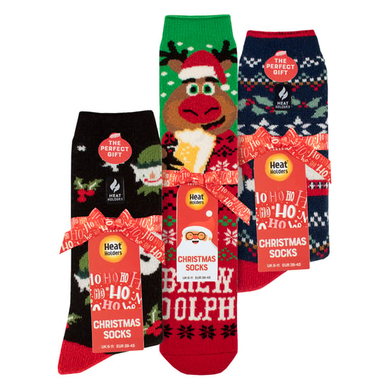 3 Pares de Calcetines Térmicos Navideños para Hombre - Image 2