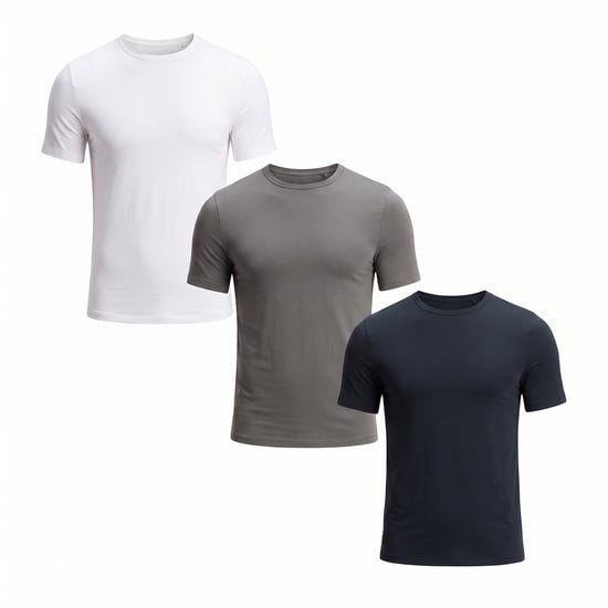 Pack de 3 camisetas interiores de manga corta para hombre 50534019 - Image 1