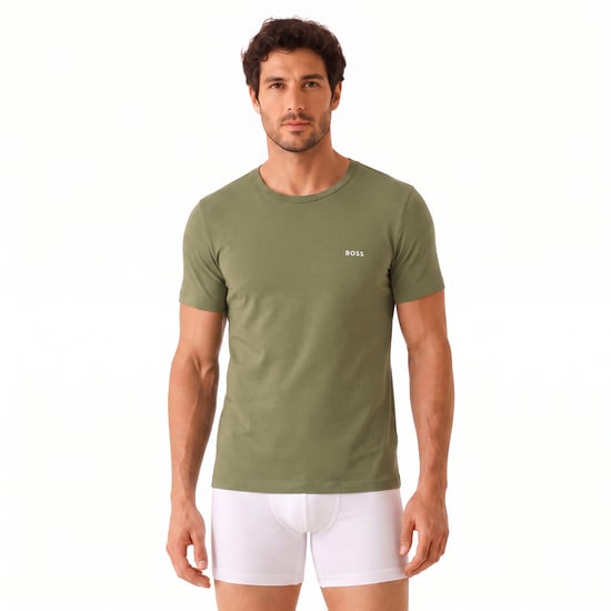 Paquete de 3 camisetas interiores de manga corta para hombre 50532470 - Image 5