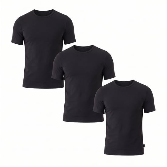 Paquete de 3 camisetas interiores de manga corta para hombre 50534019 - Image 1
