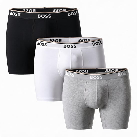 Paquete de 3 bóxers de algodón elástico para hombre 50538142 - Image 1