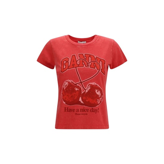 Camiseta de algodón multicolor Ganni - Image 1