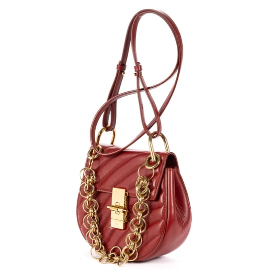 Chloé Mini Drew Bijou Mini en  Borgoña Cuero de ternero - Image 2