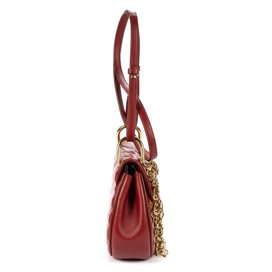 Chloé Mini Drew Bijou Mini en  Borgoña Cuero de ternero - Image 4