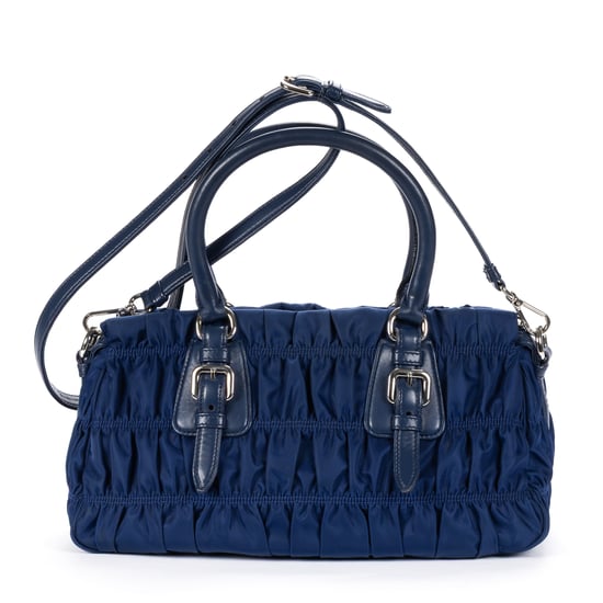 Prada Zip Shopping Tote en Marina Lienzo - Image 5