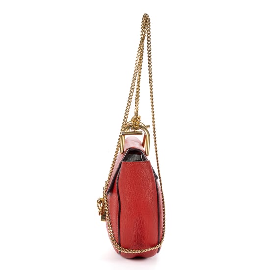 Chloé Drew Crossbody Bag Mini en  Red Cuero de ternero - Image 3