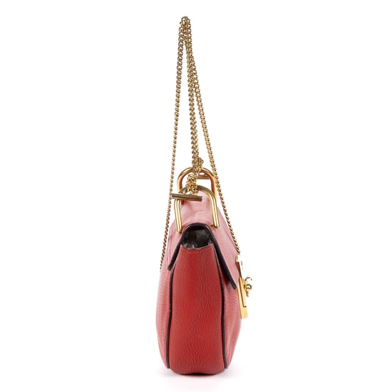 Chloé Drew Crossbody Bag Mini en  Red Cuero de ternero - Image 4