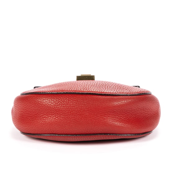 Chloé Drew Crossbody Bag Mini en  Red Cuero de ternero - Image 6