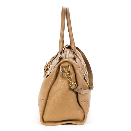 Prada Medium Bauletto Boston en marrón claro Cuero de ternero - Image 3