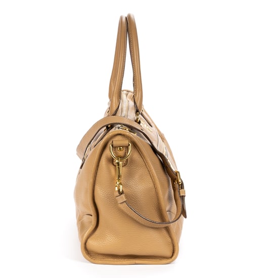 Prada Medium Bauletto Boston en marrón claro Cuero de ternero - Image 4